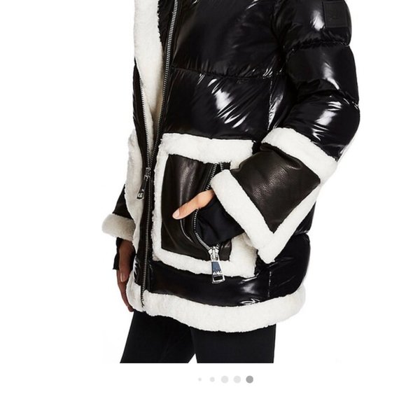 SAM. Entourage Shearling-Trimmed Coat - STYLE NO LONGER MADE OR AVAIL. ANYWHERE! - Picture 6 of 6